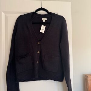 J. Crew Factory Black Women's Cardigan